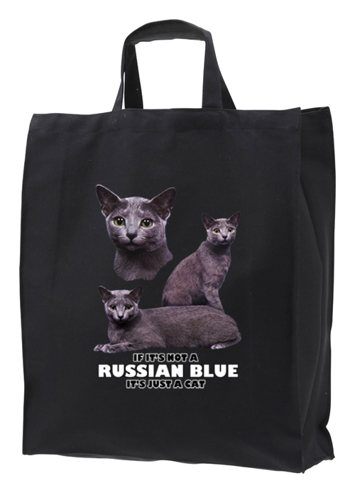 Tygkasse med Russian Blue