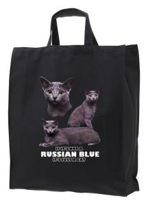 Tygkasse med Russian Blue