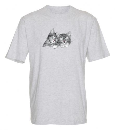 T-shirt med Kattmotiv