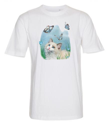 T-shirt med Kattmotiv