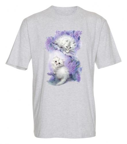 T-shirt med Kattmotiv storlek M