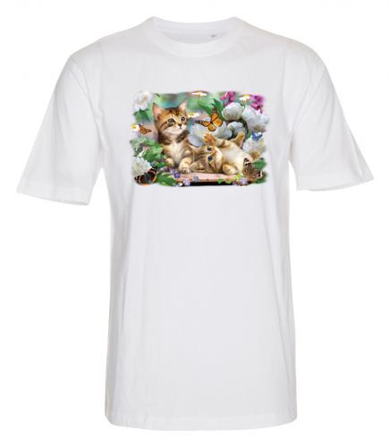 T-shirt med lekande Kattungar