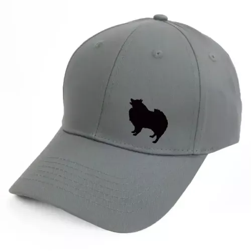 Keps med en Keeshond