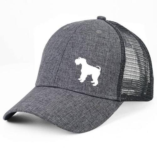 Gråmelerad Keps med Kerry Blue Terrier