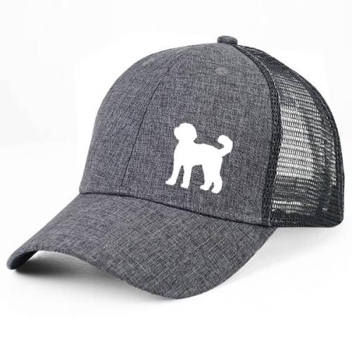 Gråmelerad Keps med Labradoodle