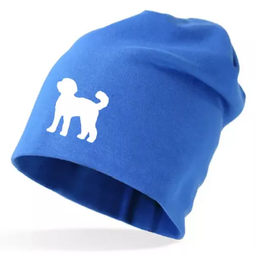 Mössa med Labradoodle
