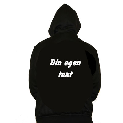 Luvtröja med egen text stil 1