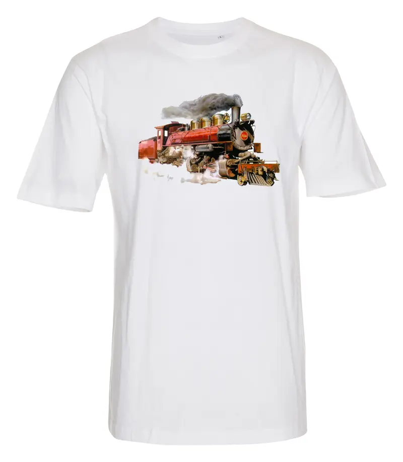 T-shirt Red Train