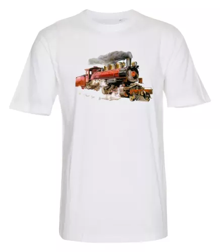 T-shirt Red Train