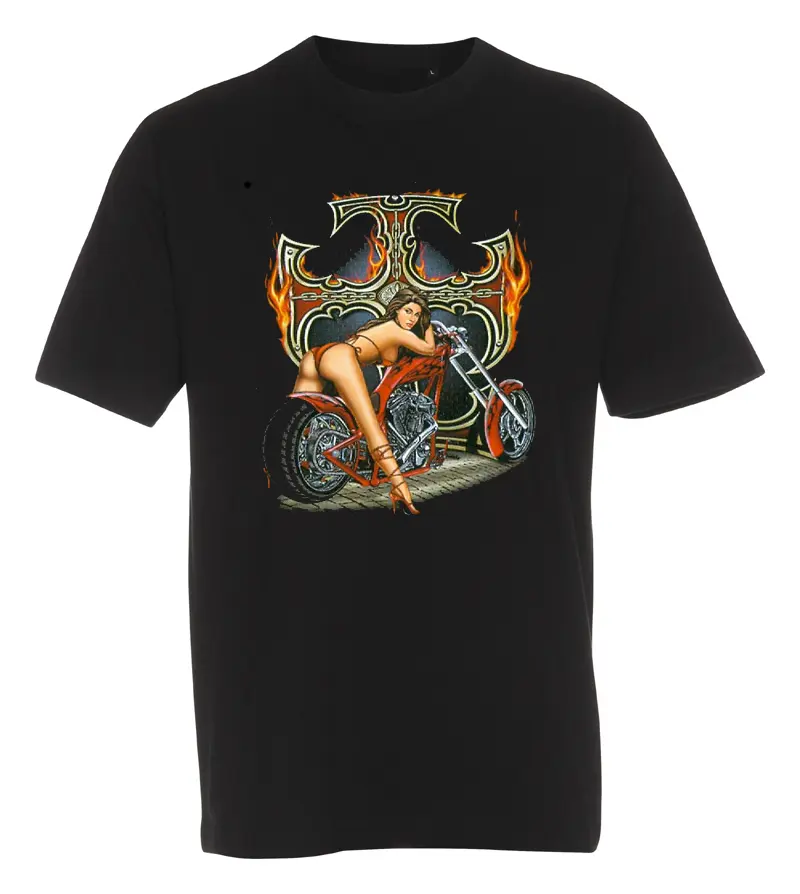 T-shirt Flaming Iron Cross