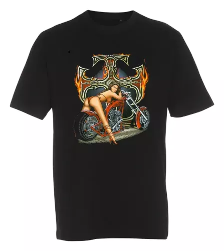 T-shirt Flaming Iron Cross