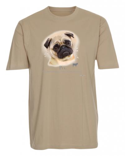T-shirt med Mops