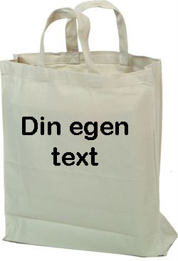 Tygkasse med egen text stil 2