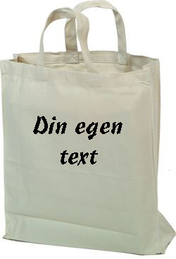 Tygkasse med egen text stil 3