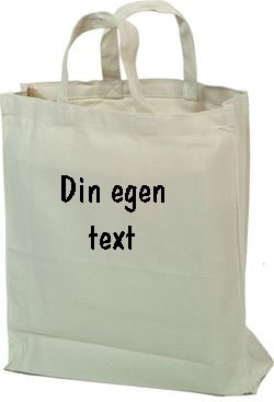 Tygkasse med egen text stil 4