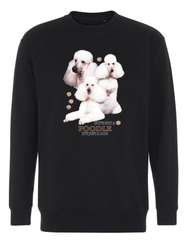Collegetröja med Pudel