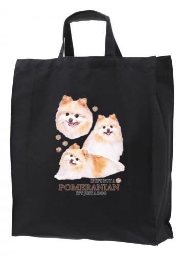 Tygkasse med Pomeranian