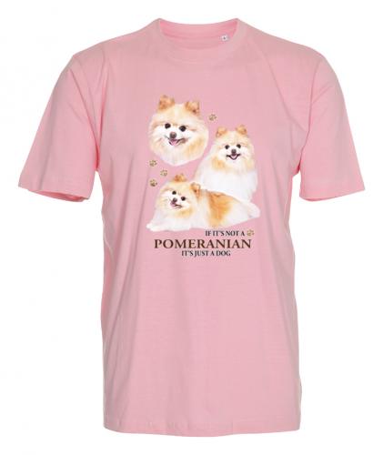 T-shirt med Pomeranian storlek 12-14 år