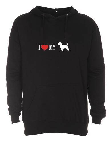 Hoodie med Petit Basset Griffon Vendeen