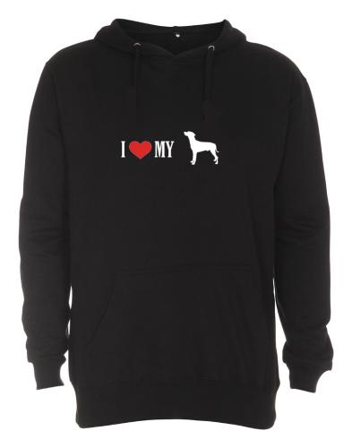 Hoodie med Pinscher