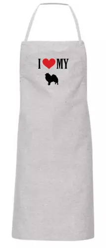 Förkläde med Pomeranian