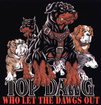 T-shirt med Rottweiler