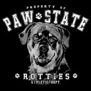 T-shirt med Rottweiler