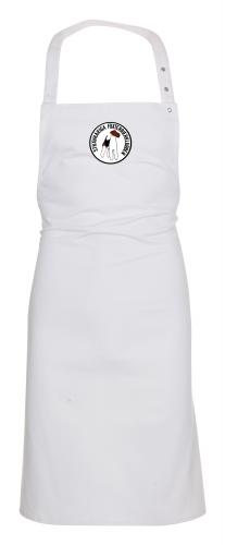 Förkläde med klubbens logga