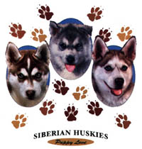 T-shirt i barnstorlek med Siberian Husky