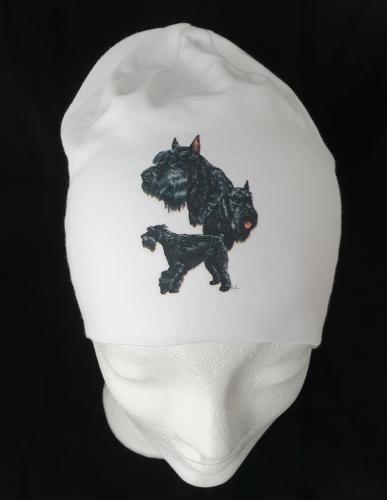 Mössa med Riesenschnauzer