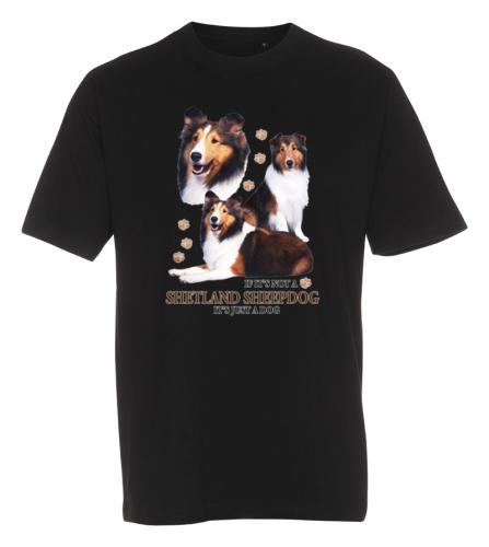 T-shirt med Shetland Sheepdog