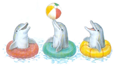 T-shirt i barnstorlek med delfiner