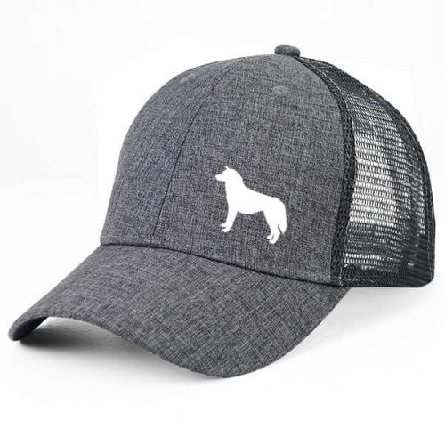 Gråmelerad Keps med Siberian Husky