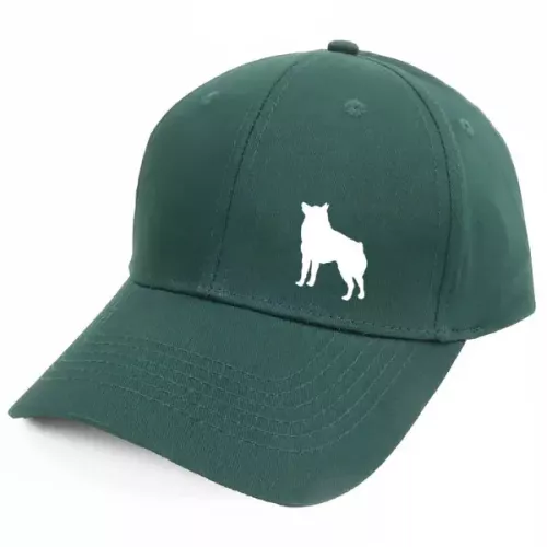 Keps med en Schipperke