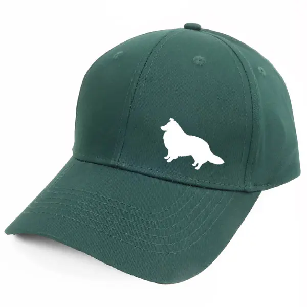 Keps med en Shetland Sheepdog