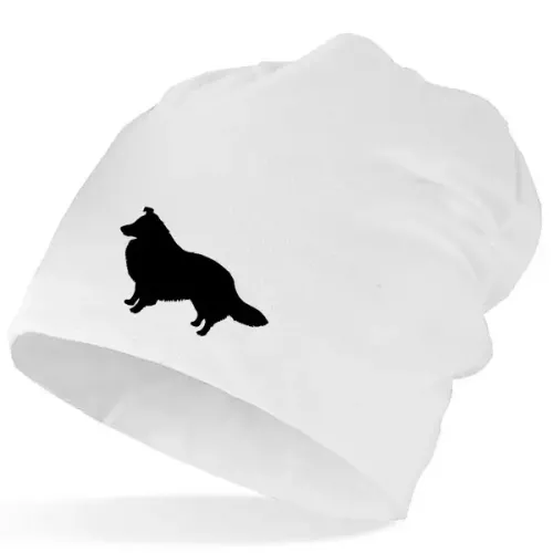 Mössa med Shetland Sheepdog