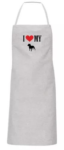 Förkläde med Staffordshire Bullterrier