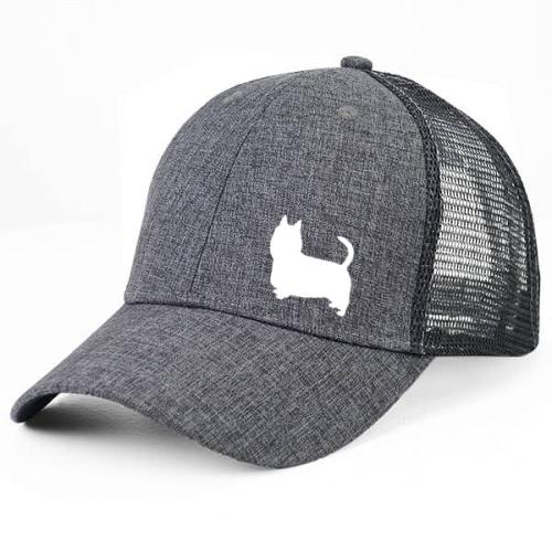 Gråmelerad Keps med Silkyterrier