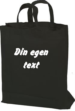 Tygkasse med egen text stil 1