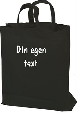 Tygkasse med egen text stil 4