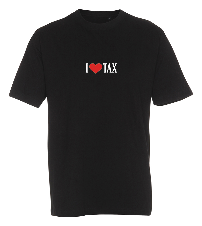 T-shirt "I Love" Tax