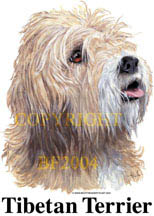 T-shirt i barnstorlek med Tibetansk Terrier