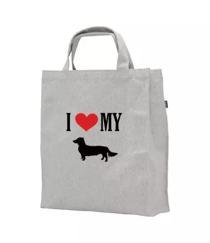 Shoppingkasse med Långhårig Tax