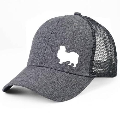 Gråmelerad Keps med Tibetansk Spaniel