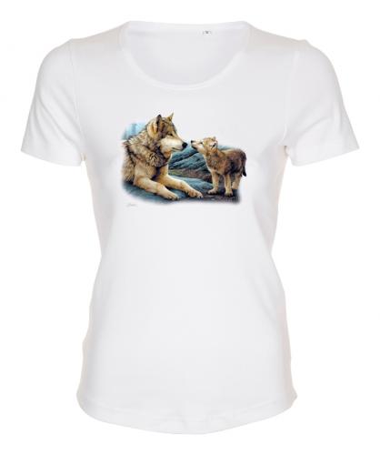 Figursydd t-shirt med Vargmotiv