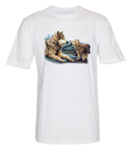 T-shirt med Vargmotiv