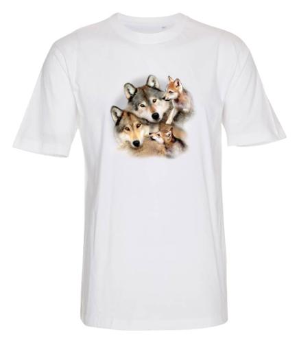 T-shirt med Vargmotiv