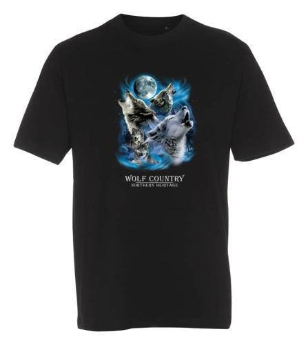 T-shirt med Vargmotiv