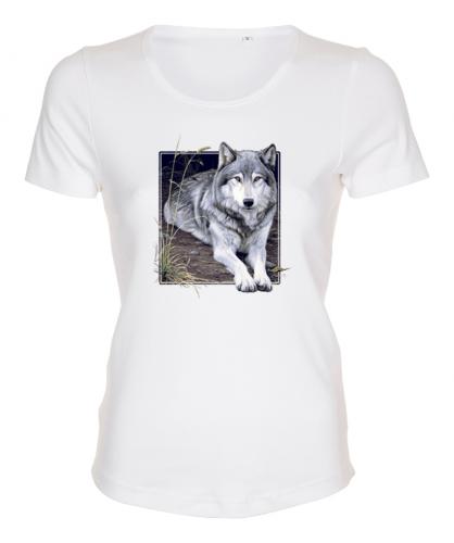 Figursydd t-shirt med Vargmotiv