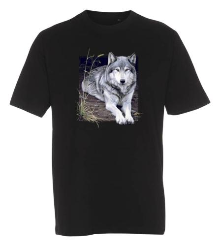 T-shirt med Vargmotiv